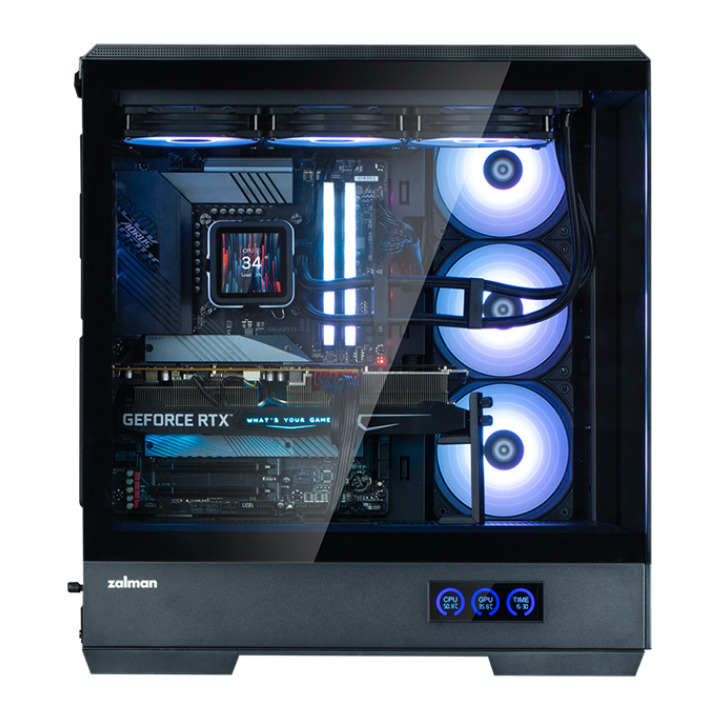ZALMAN P50 DS ATX MID TWR BLAC