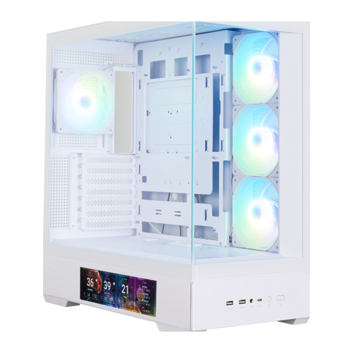 ZALMAN P40 DS ATX MID TWR WHIT