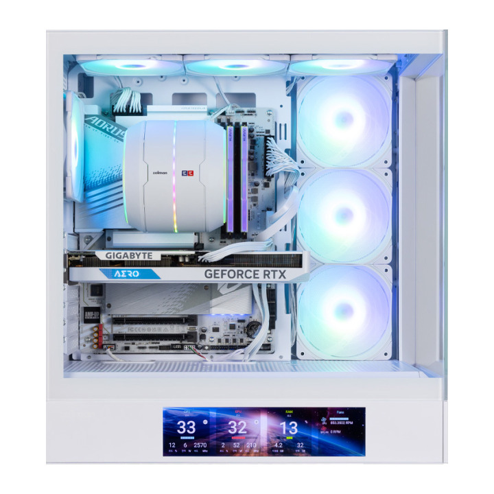 ZALMAN P40 DS ATX MID TWR WHIT