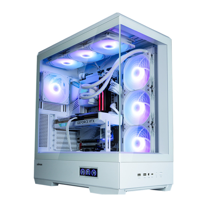 ZALMAN P50 DS ATX MID TWR WHIT