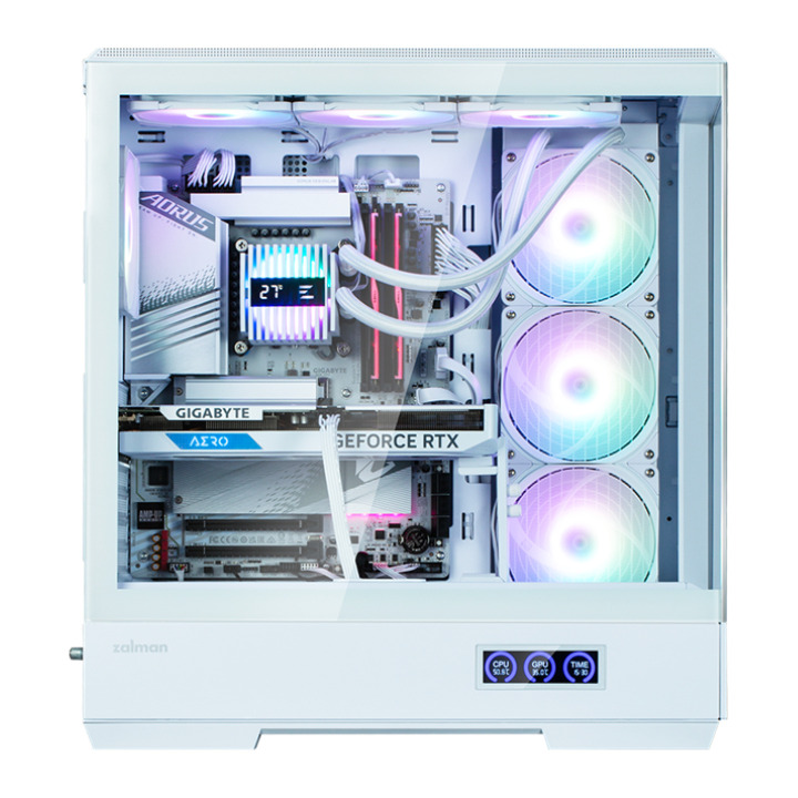 ZALMAN P50 DS ATX MID TWR WHIT
