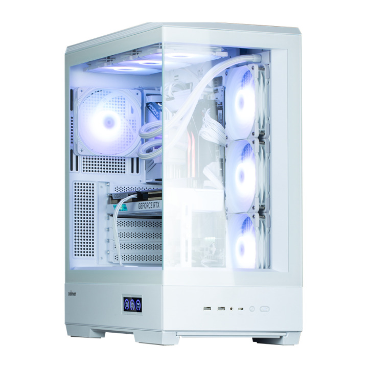 ZALMAN P50 DS ATX MID TWR WHIT
