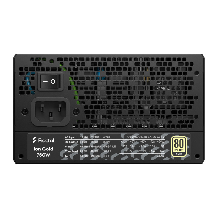 Fractal Design PSU FD ION 3 GOLD 750 BLACK