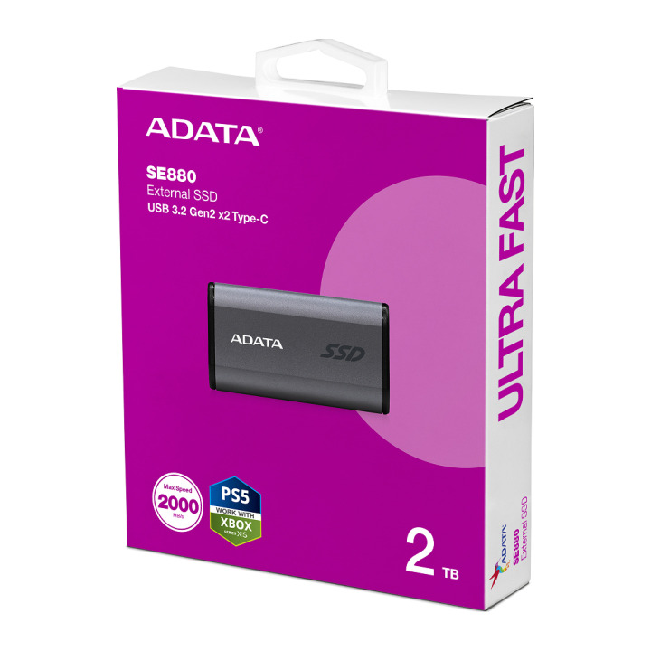 ADATA EXT SSD SE880 2T GRAY