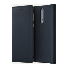 NOKIA 8 LEATHR FLIP BLU CP-801