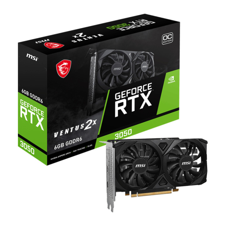 MSI RTX3050 VENTUS 2X E 6G OC