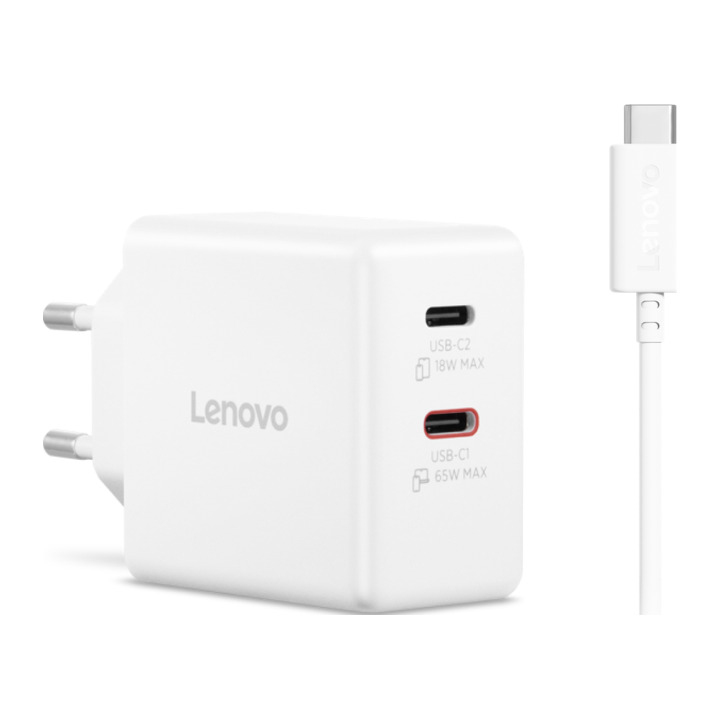 LENOVO DUAL 65W USB-C ADAPT WH