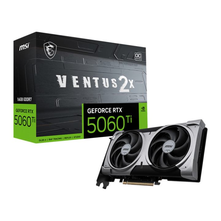 Видеокарта MSI RTX5060TI 16 VENTU 2X OC +