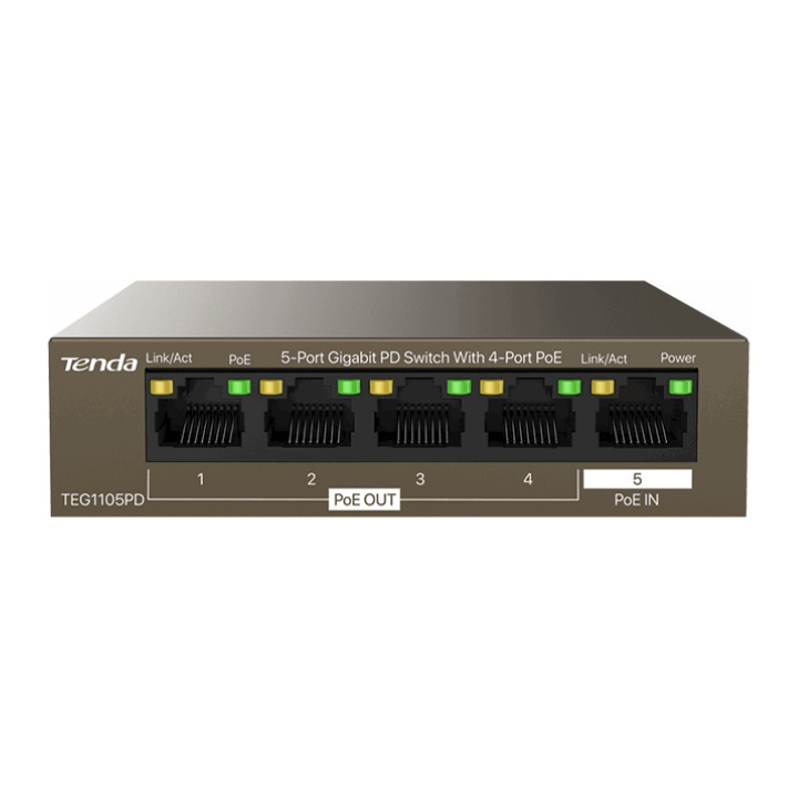 SWITCH TENDA TEG1105PD 5P GB