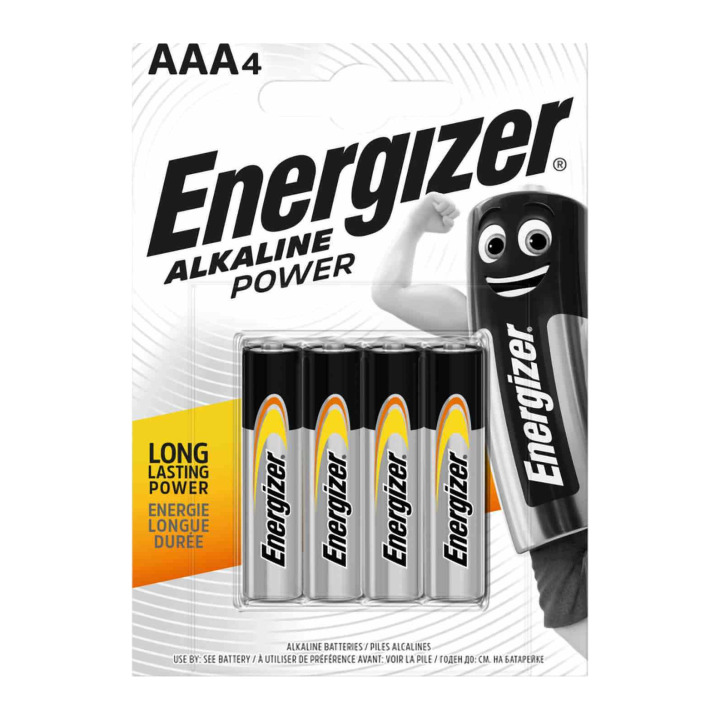 4 AAA BAT ENERGIZER ALKAL 1.5V