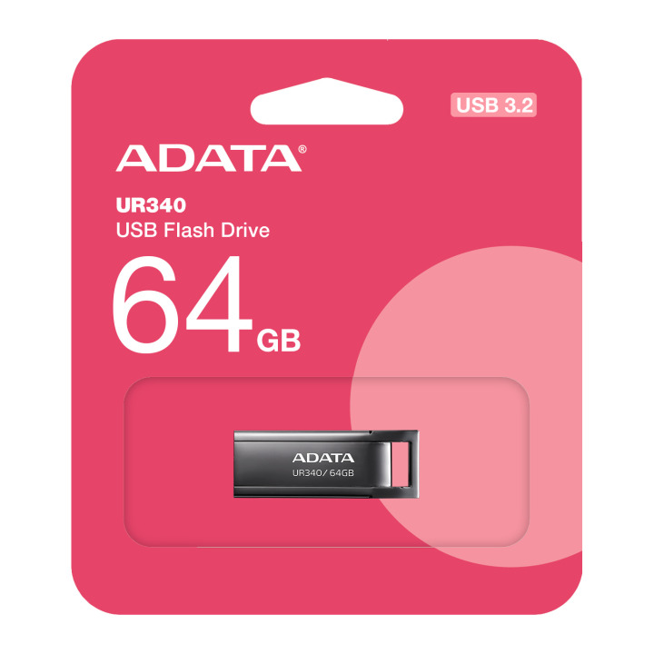 64GB USB3 UR340 ADATA METAL BK