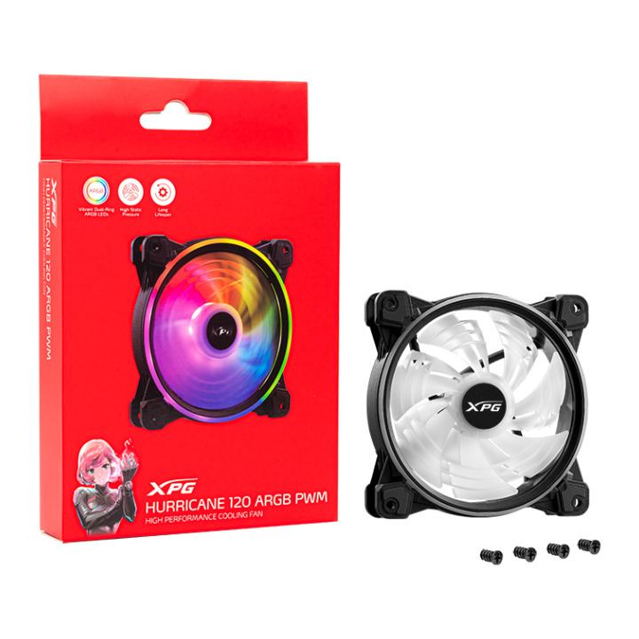 ADATA XPG HURRICANE 120 ARGB PWM BK