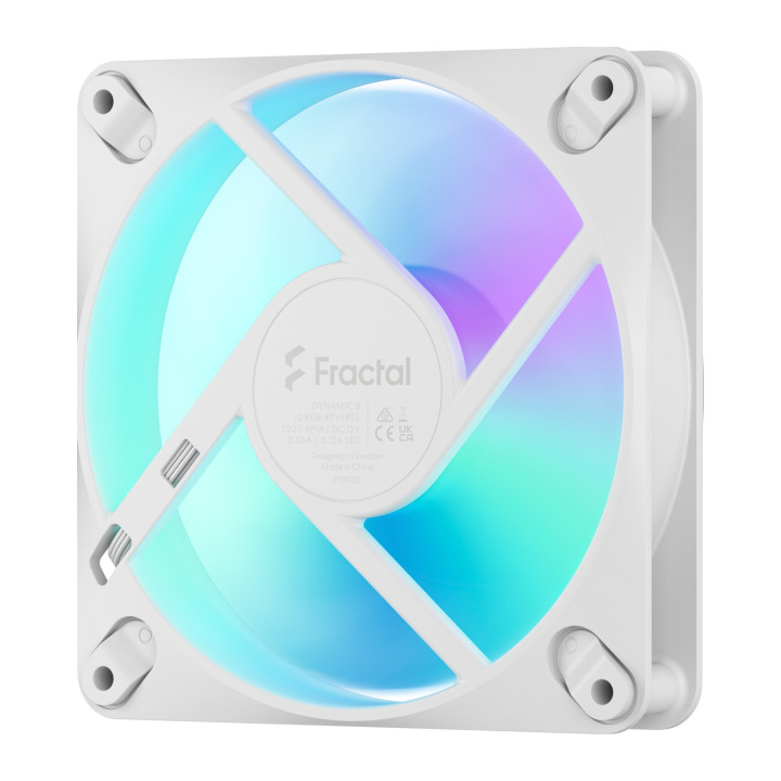 Fractal Design FD 120MM DYNAM3 REVERS RGB WHI