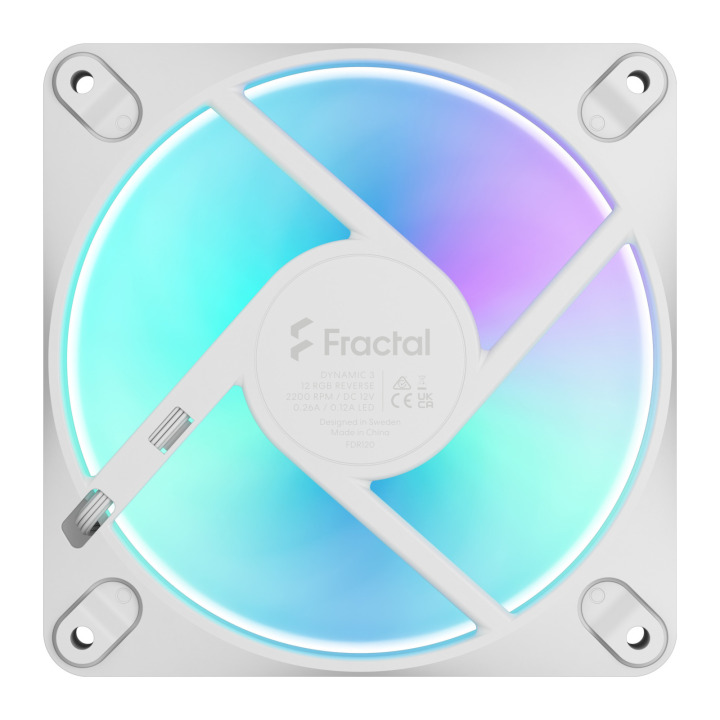 Fractal Design FD 120MM DYNAM3 REVERS RGB WHI